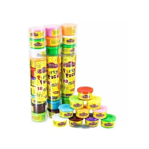 A set of 10 pieces in assorted colors for children aged 3 and up. It fosters creativity and develops fine motor skills through modeling with the molds. Safe, easy to clean, and perfect for children to explore independently.