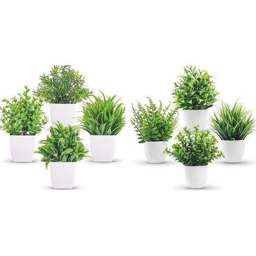 A package of 4 and 4 paquetes of plants with different artificial plants in a garden house garden granja bathtub cocina interior decoration
