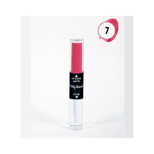 Pretty Woman 2-in-1 Lip Gloss Lip Oil â Long-Lasting Hydrating Lip Color with Velvet Matte Finish or High-Shine Glow â Non-Sticky Formula with Rich Pigments â Dual Lip Makeup for Smooth Moisturized Radiant Lips