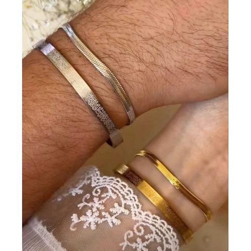 Stainless Steel Couples Matching Bracelets (Tarnish-Free His & Hers Bond Collection)