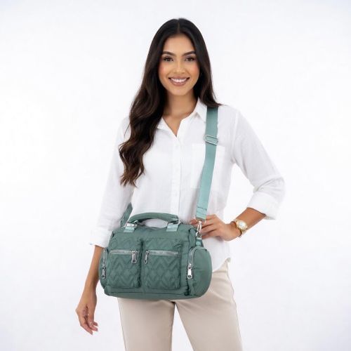 Women’s Capitone Crossbody Bag – Waterproof Lightweight Casual Travel Messenger Shoulder Handbag
