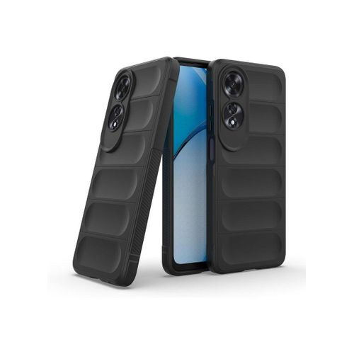 Oppo A60 4G Silicone Case - Heavy Duty Shockproof Protective Cover Black