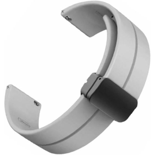 22mm Silicone Strap With Magnetic Folding Buckle For Huawei Watch4 46mm /Watch4 Pro 48mm 2023 - (Only Strap) GREY