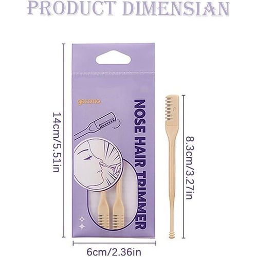 2 set Best Universal Manual Nose Hair Trimmer for Men and Women - Painless Nasal and Ear Hair Remover, Small Trimmer for Men, Ear Cutter Knife, Trimmers Clipper