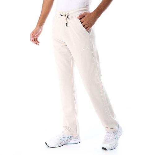 Men's Straight-Leg Drawstring Sweatpants - Beige