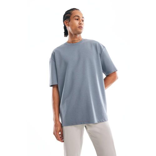 Man Oversize Fit Short Sleeve T-Shirt - GREY