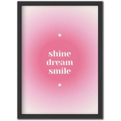 Giftaty Girls Frames - Wall Art - Home Decor (Shine Dream Smile)