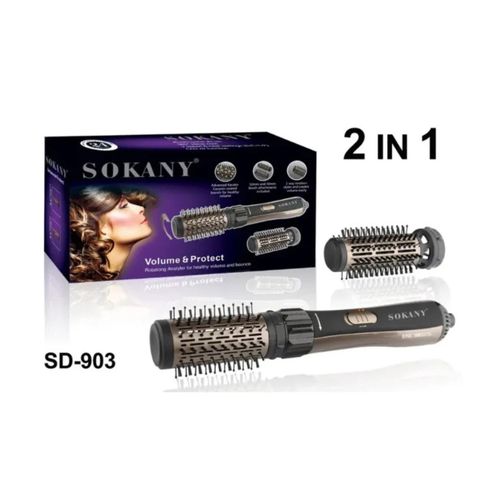 2-in-1 Rotating Hairbrush SD-903