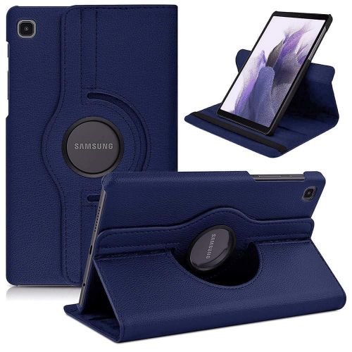 Protective Cover for Samsung Galaxy Tab A7 Lite (SM-T220/T225), 360° Rotatable Smart Stand, Leather Folio Flip Cover with Multi-Angle Viewing, Auto Wake Sleep - Blue