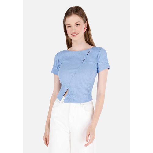 Women T-SHIRT SHORT SLEEVE BLUE