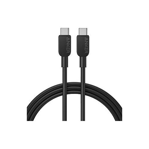 Anker 310 USB-C & USB-C Cable 60W USB PD Compatible for iPhone 15/15 Pro, MacBook Pro, iPad Pro, Galaxy S24 and More (1.8m, Black)