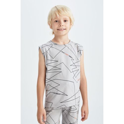 Boy Regular Fit Sleeveless Athlete - Grey
