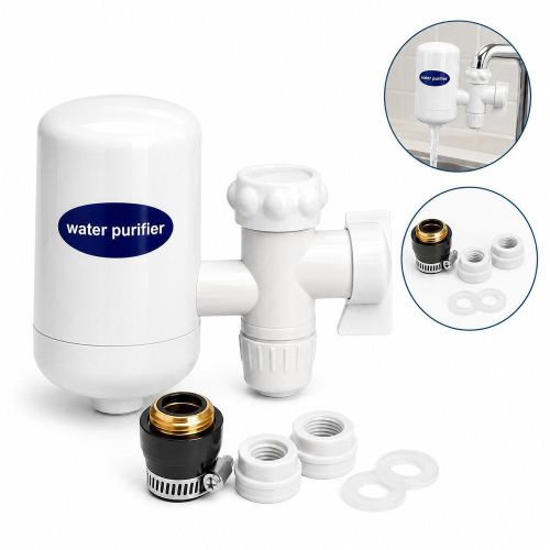 Compact Faucet Mounted Water Purifier with Installation Adapters - 1-12
