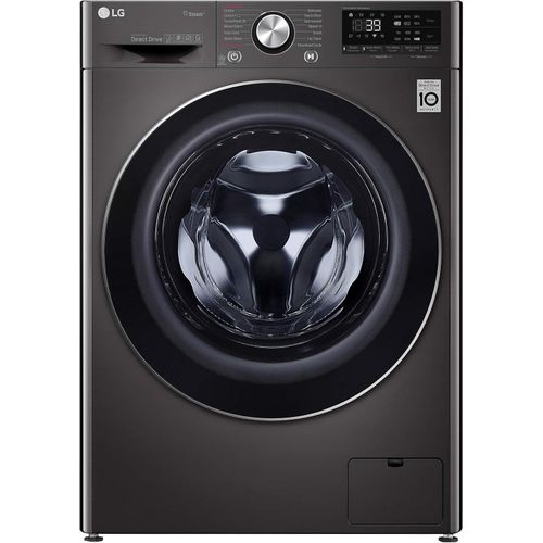Vivace Washing Machine 9KG, with AI DD technology, Black-LG ThinQ