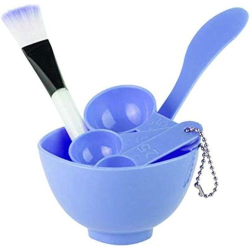 ALKAYAN Women's, girl's 4 in 1 facial mask mixing stick, bowl, brush, spoons set - As...