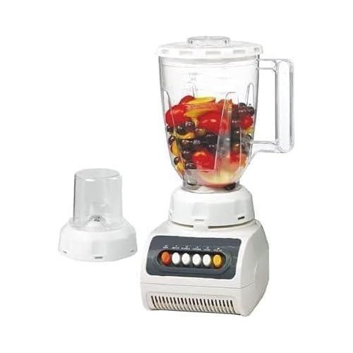 Electric blender with 2 grinders, sharp stainless steel blades, 5-speed blender, 1-year full warranty, powerful motor with strong copper wire, 1.5-liter heat-resistant jug, made from safe plastic materials