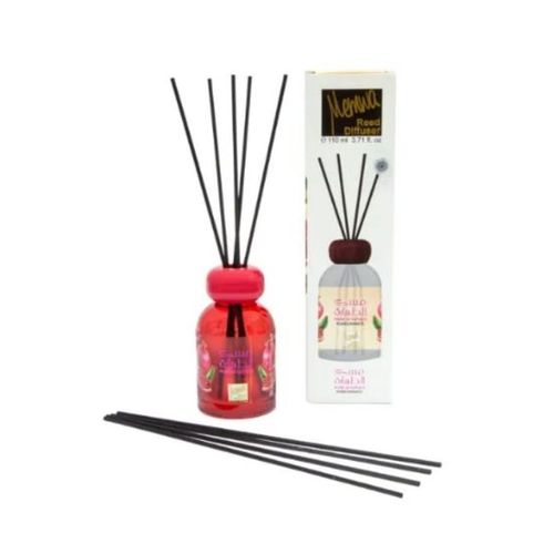 فواحة عود معطر جو برائحة مسك الطهارة بالرمان 110 مل من ميموا معطر منزلي فاخر برائحة فاكهية منعشة