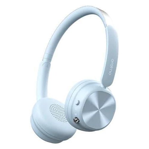 BoomPop Air Wireless On-Ear Headphones – Lightweight Bluetooth Headset with 8-Hour Playtime, 10-Min Fast Charge, Dual-Device Connectivity & 180-Hour Standby (Pastel Blue)