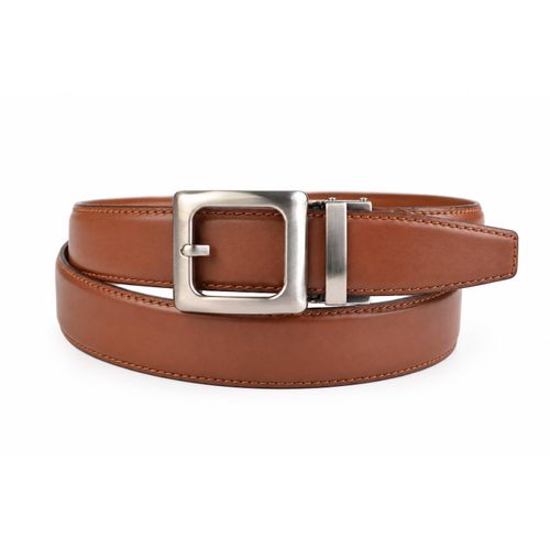 Men's Classic Belt - High Quality Genuine Natural Leather - Crack Resistant Belt, Havan,