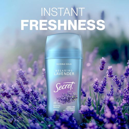 Invisible Solid Antiperspirant & Deodorant - Relaxing Lavender - 2.6 Oz (73g)