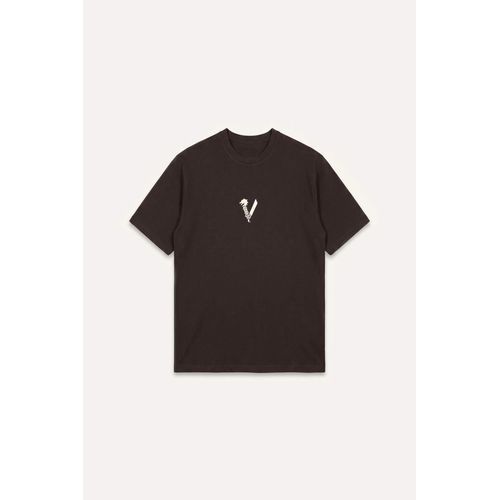 Vikings Valhalla Boxy Fit Crew Neck Printed Short Sleeve T-Shirt