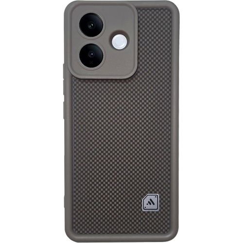Xpress Carbon Back Cover For Vivo V60 Lite-Brown