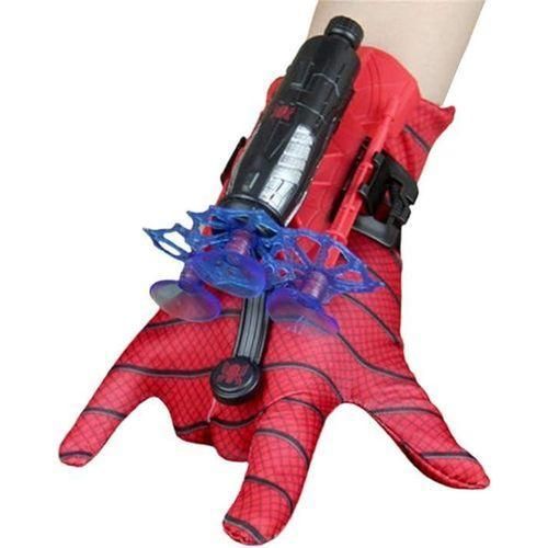 Interactive Spider-Hero Web-Shooter Launcher Set with Realistic Glove: High-Quality Action Accessory for Kids' Superhero Role-Play, Pretend Play Adventures, and Imaginative Combat Fun - Easy-to-Use Launcher for Aspiring Superheroes.