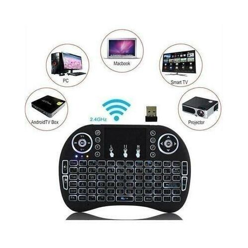 Small wireless Arabic keyboard with mouse compatible with all computers and Google TV