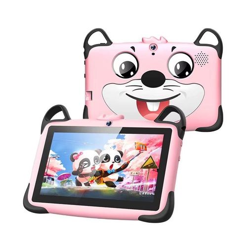 7-inch Kids' Tablet Model 717 for education and games-features 16GB storage and 1GB RAM. Wi-Fi enabled (no SIM card slot). Includes a free protective case and other gifts inside the box.