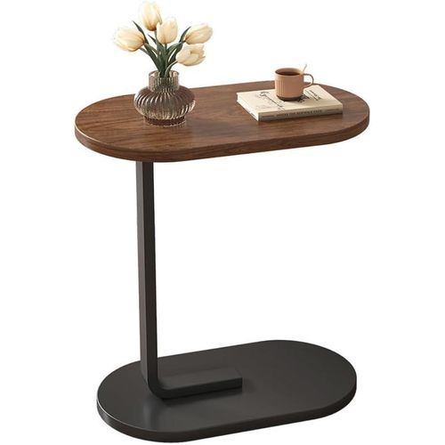 C-Shaped Space-Saving Side Table, Perfect for Sofas, Bedroom, Indoor & Outdoor, Black, 10 cm x 8 cm x 9 cm