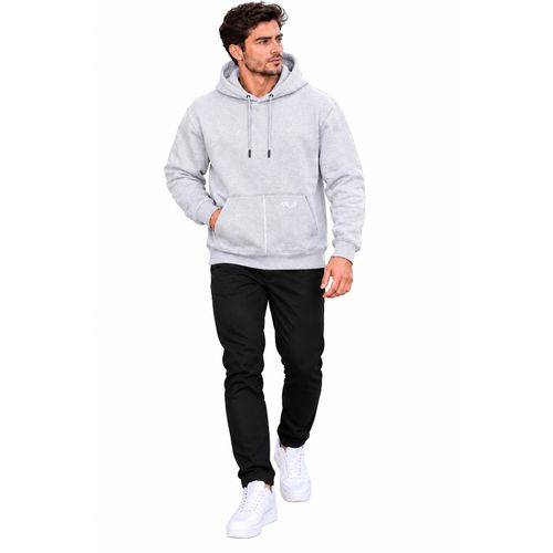 Hero Basic Print HB Hoodie Heathergrey