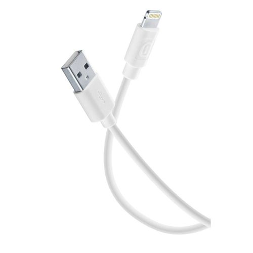 Cellularline 120cm USB-A to Lightning Power Cable – White