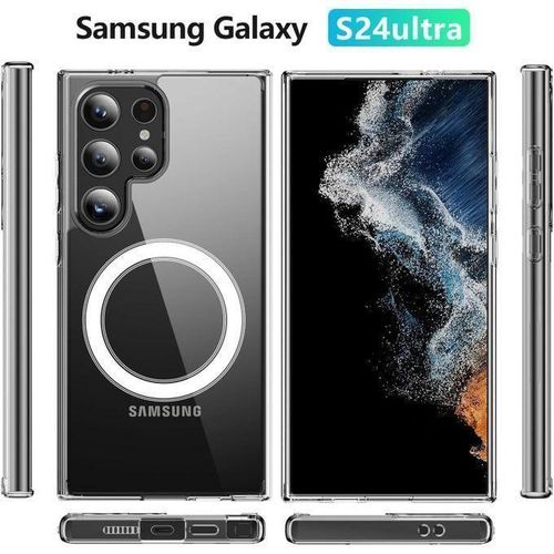 Clear Case for Samsung Galaxy S24 Ultra, Ultra Slim and Clear TPU Hard Back Cover for Galaxy S24 Ultra 6.8 inch (Clear)