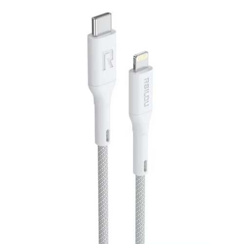 R2025-001 Lighting to USB-C Cable, 30W, High Durability and Flexible, Fast charging and data cable, 1M, Transmission Copper Wires speed Rate 480Mbps, Tangle and Entanglement free