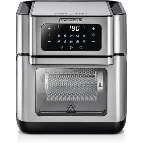 Black+Decker Digital Air Fryer Oven Digital 12L Silver Aof100-B5 - 220V