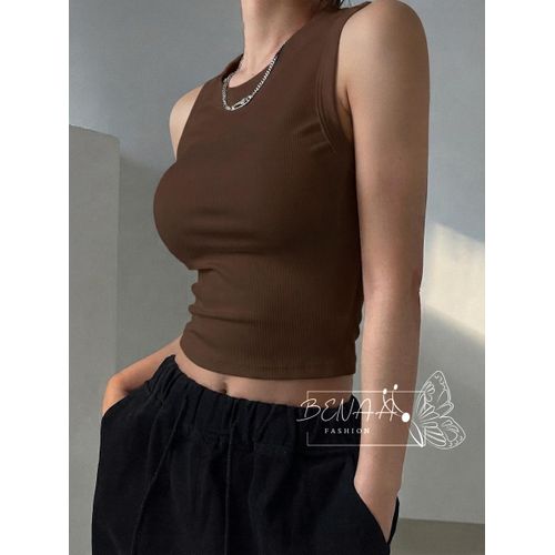 Vest Sweater for Women, Round Neck Sleeveless , Solid Color, Spring/Summer Casual Outing, Elegant Ladies' Wear
