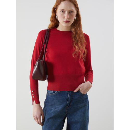 Crew Neck Women's Knitwear Sweater