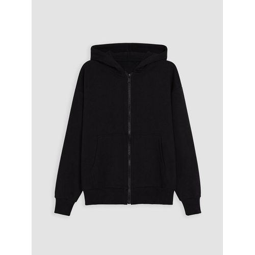 Girl's Basic Hooded Zip-Up Sweatshirt