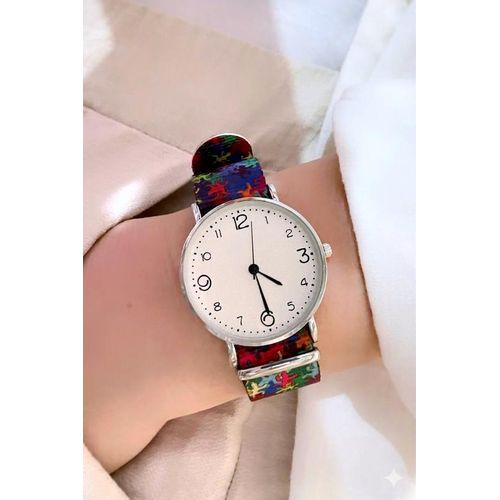 ساعة يد نسائية فاخرة من الإستانلس ستيل المقاوم للصدأ - تصميم كلاسيكي أنيق مقاوم للماء للسيدات والمحجبات