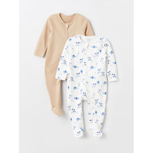 Crew Neck Printed Baby Boy Jumpsuit 2 Pieces