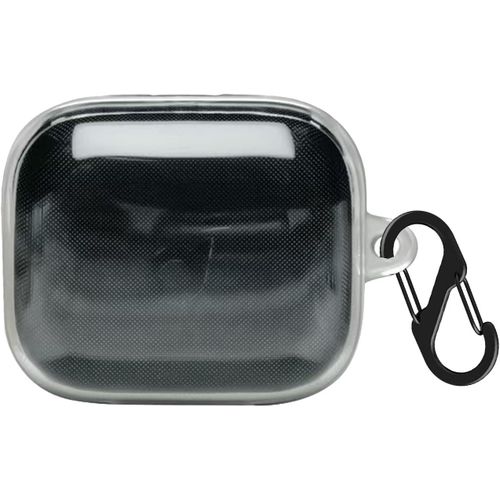 TPU Case for Anker Soundcore R50i Shockproof Protective Earbuds Cover with Carabiner Accessories Clear