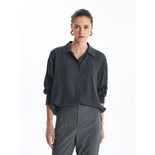 Plain Long Sleeve Oversize Women's Shirt