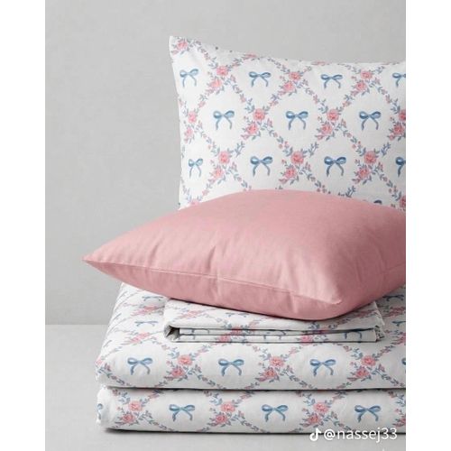 Premium Al-Ameria Cotton 4-Piece Bed Sheet Set – Flat Sheet (240*260 cm) with Long Pillow Cover & 2 Pillowcases – Anti-Pilling & Pre-Shrunk
