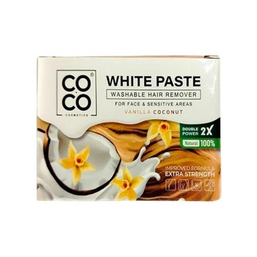 Vanilla Coconut White Paste for Body and Facial Hair Removal 100g