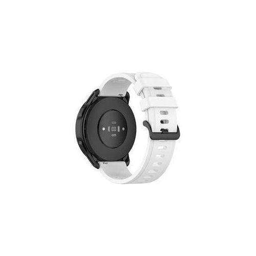 22mm band for Xiaomi S1/S1 Active/Mi Watch, soft silicone replacement band for GT3 Pro 46mm/GT3 46mm/GT Runner/GT2 46mm/Watch 3 Pro 22mm - ابيض