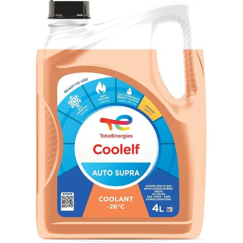 COOLELF AUTO SUPRA -26°C - 4 - Liters - Antifreeze and Coolants