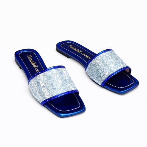 سليبر حريمى فلات جلد