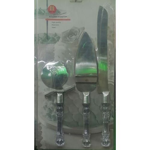 طقم تقطيع وشيالة تورتة