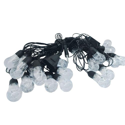 Large LED bubble light string from Roxy Store .2 plugs. perfect for Ramadan, holidays. and Christmas decorations. 20 pieces with cocktail lights (O-95)