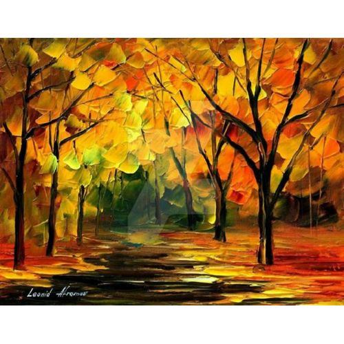 Tableau Banner Fabric Print High-quality Landscape & Nature 40 Cm X 40 Cm